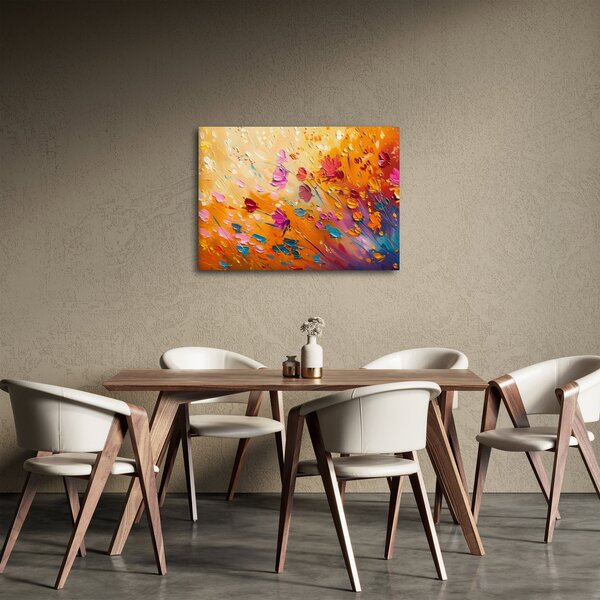 Slika - Slikanje šarenog cvijeća (70x50 cm)