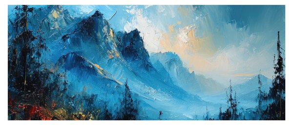 Slika - Slikanje planina (120x50 cm)
