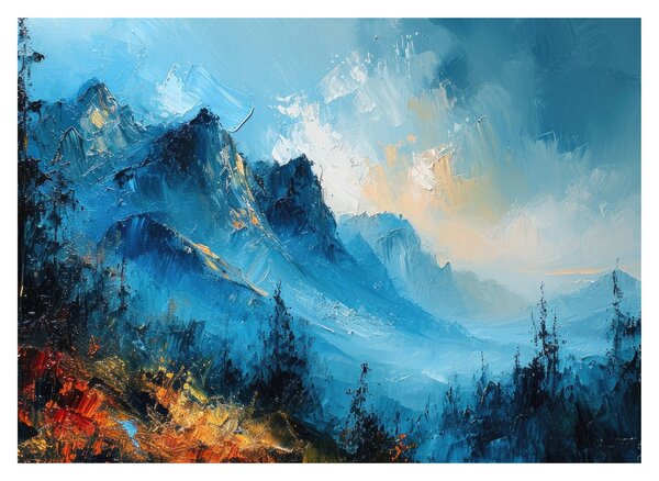Slika - Slikanje planina (70x50 cm)