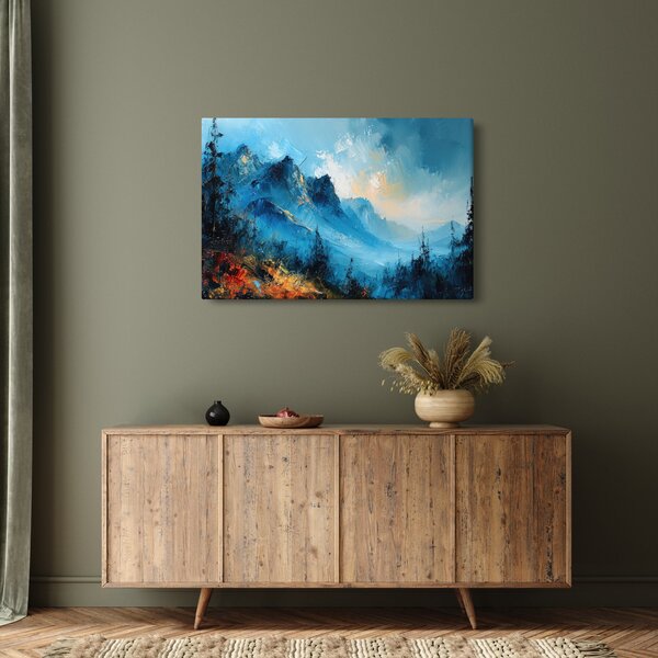 Slika - Slikanje planina (90x60 cm)