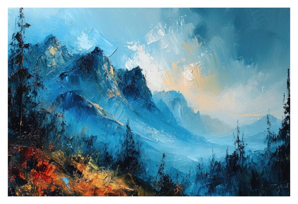Slika - Slikanje planina (90x60 cm)