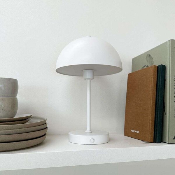 Stolne Lampa Dyberg Larsen, Stockholm, prigušiv, Bijela, Dnevna soba, Metal, Skandinavski