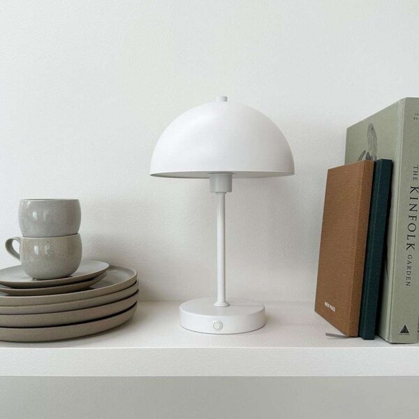 Stolne Lampa Dyberg Larsen, Stockholm, prigušiv, Bijela, Dnevna soba, Metal, Skandinavski