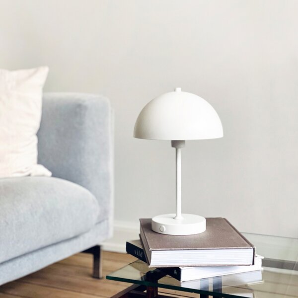 Stolne Lampa Dyberg Larsen, Stockholm, prigušiv, Bijela, Dnevna soba, Metal, Skandinavski