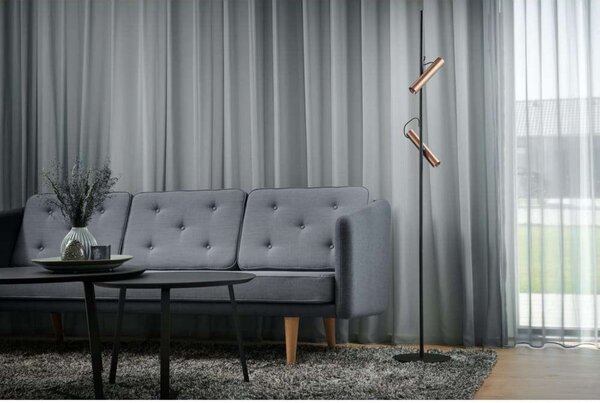Podne Lampa LIGHT-POINT, Zlato / mjed, Dnevna soba, Aluminij