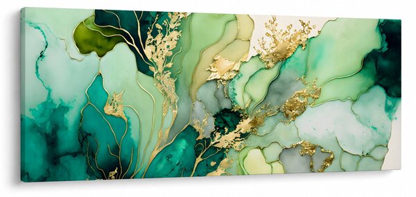 Slika - Zelena apstrakcija (120x50 cm)