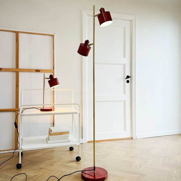 Stolne Lampa Dyberg Larsen, Ocean, Crvena, Dnevna soba, Metal, Dizajn