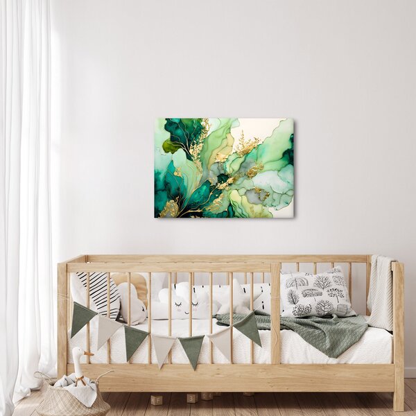Slika - Zelena apstrakcija (70x50 cm)