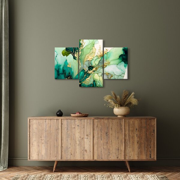 Slika - Zelena apstrakcija (90x60 cm)