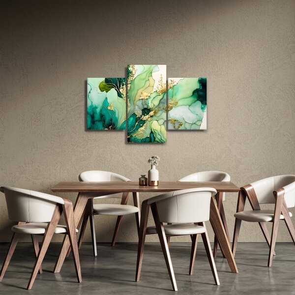 Slika - Zelena apstrakcija (90x60 cm)