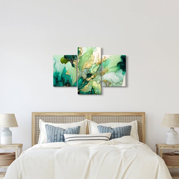 Slika - Zelena apstrakcija (90x60 cm)