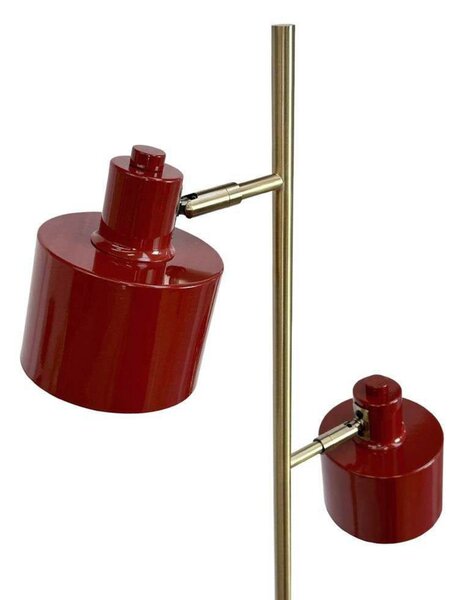 Podne Lampa Dyberg Larsen, Ocean, Crvena, Dnevna soba, Metal, Skandinavski