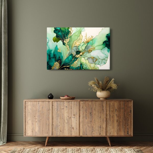 Slika - Zelena apstrakcija (90x60 cm)