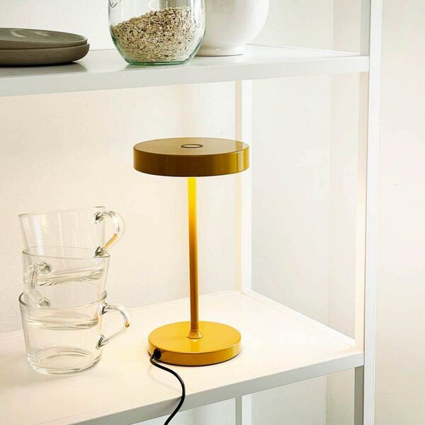 Stolne Lampa Dyberg Larsen, Žuta, Dnevna soba, Metal