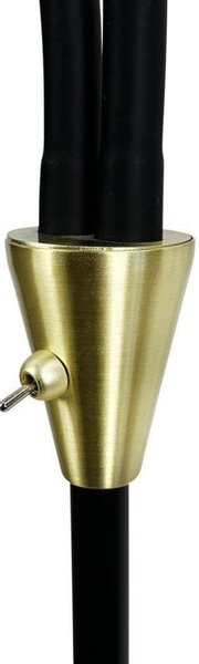 Podne Lampa Dyberg Larsen, Crno, Dnevna soba, Metal
