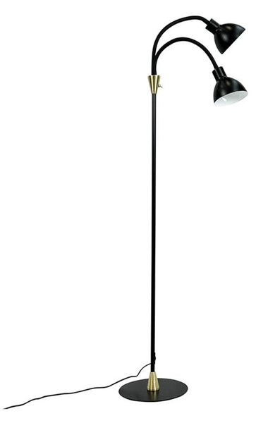 Podne Lampa Dyberg Larsen, Crno, Dnevna soba, Metal