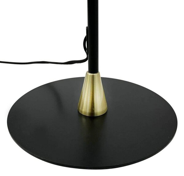 Podne Lampa Dyberg Larsen, Crno, Dnevna soba, Metal