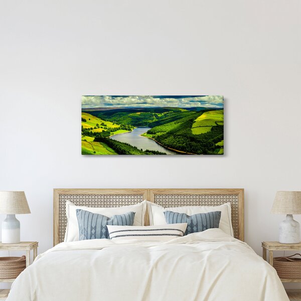 Slika - Zeleni krajolik (120x50 cm)