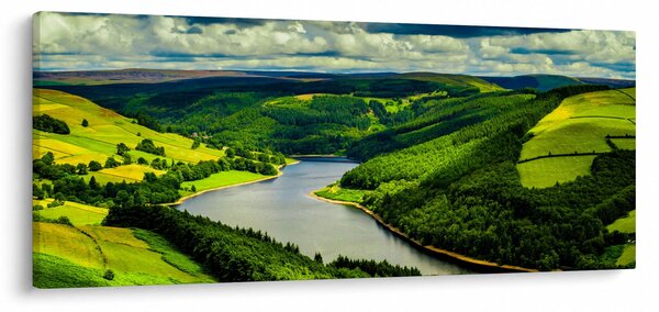 Slika - Zeleni krajolik (120x50 cm)