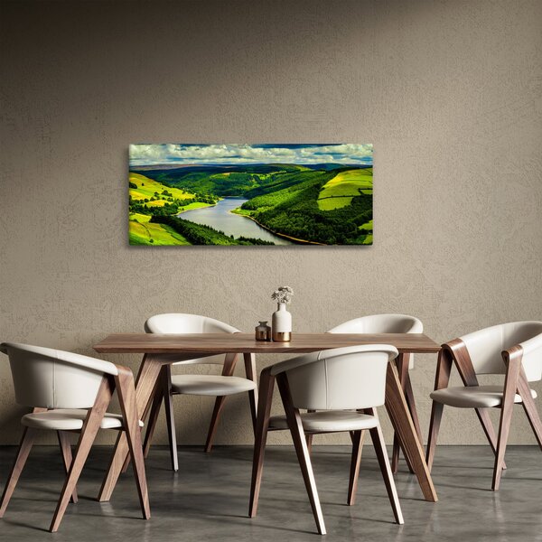 Slika - Zeleni krajolik (120x50 cm)