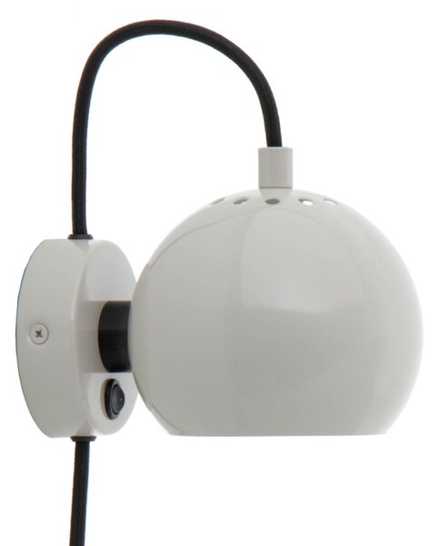 Zidne Svjetiljka FRANDSEN, Ball Magnet, Sivo, Dnevna soba, Metal, Dizajn