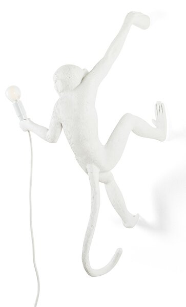 Stolne Lampa SELETTI, Monkey Lamp, Bijela, Dnevna soba, Plastika, Dizajn