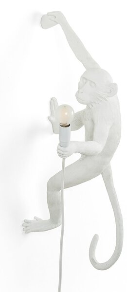 Stolne Lampa SELETTI, Monkey Lamp, Bijela, Dnevna soba, Plastika, Dizajn