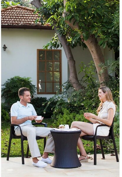 Okrugao vrtni stol s prostorom za led 49.5x49.5 cm Cool – Keter