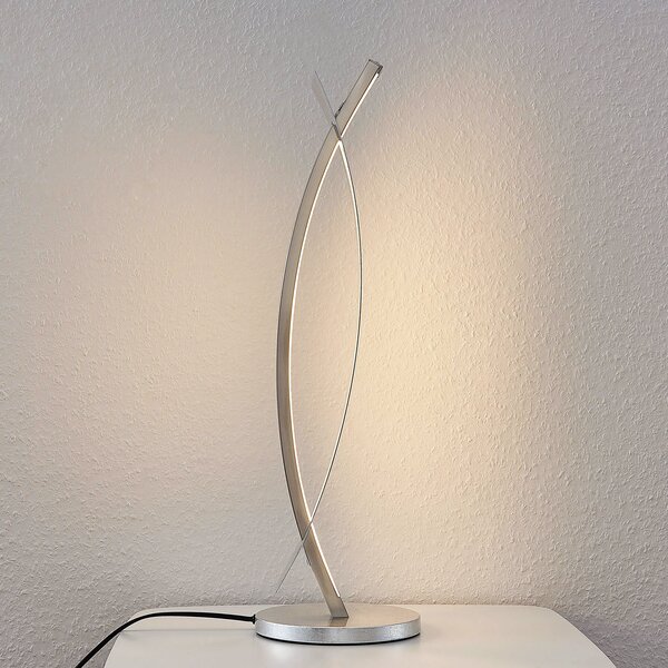 Stolne Lampa Lucande, Marija, prigušiv, Metalik, Dnevna soba, Metal, Moderan
