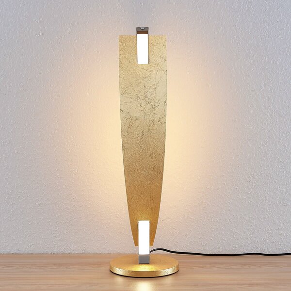 Stolne Lampa Lucande, Marija, prigušiv, Zlato / mjed, Dnevna soba, Metal, Moderan