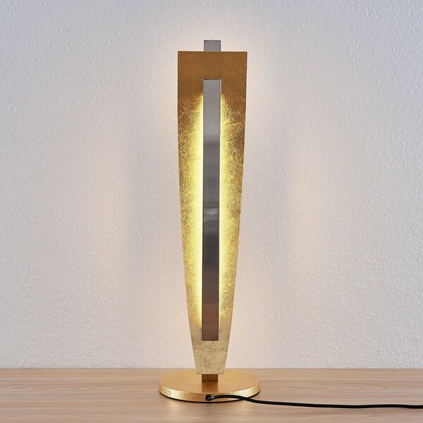 Stolne Lampa Lucande, Marija, prigušiv, Zlato / mjed, Dnevna soba, Metal, Moderan