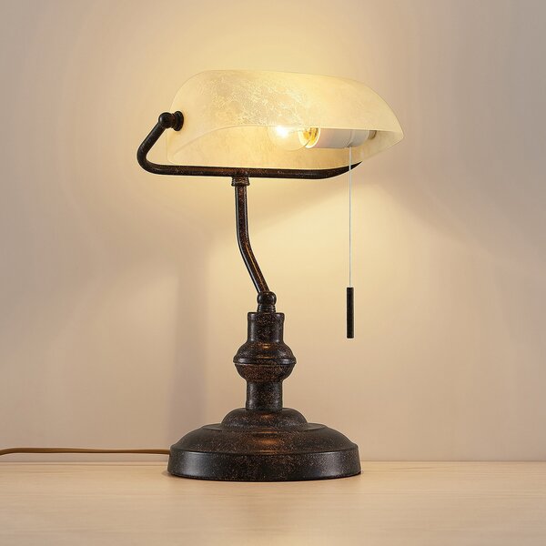 Stolne Lampa Lindby, Profina, Smeđa / hrđa, Dnevna soba, Metal, Antički