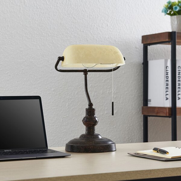 Stolne Lampa Lindby, Profina, Smeđa / hrđa, Dnevna soba, Metal, Antički