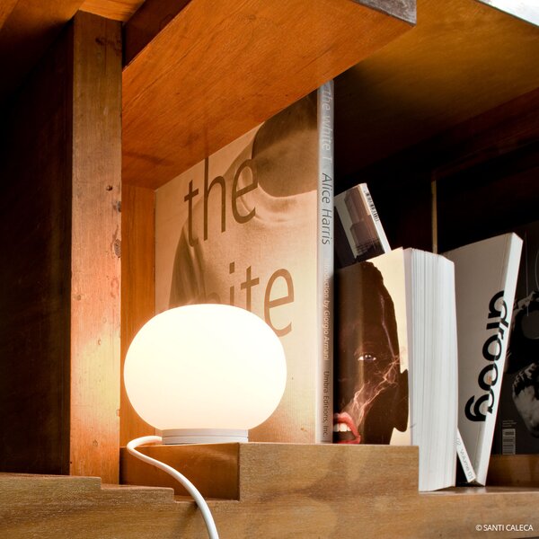 Stolne Lampa FLOS, MINI, Bijela, Dnevna soba, Staklo, Dizajn