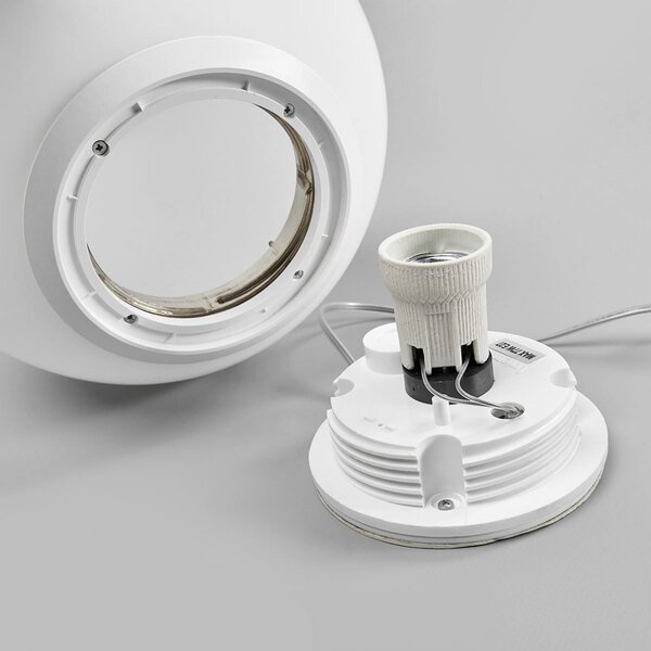 Stolne Lampa Artemide, Dioscuri, prigušiv, Bijela, Dnevna soba, Staklo, Dizajn
