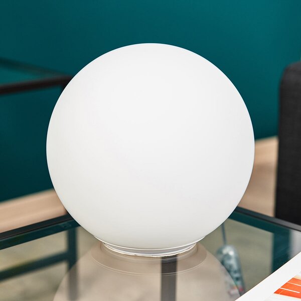 Stolne Lampa Artemide, Dioscuri, prigušiv, Bijela, Dnevna soba, Staklo, Dizajn