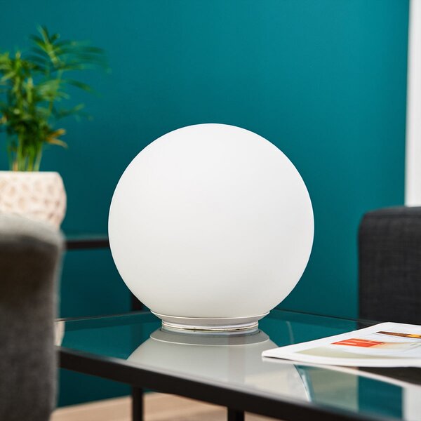 Stolne Lampa Artemide, Dioscuri, prigušiv, Bijela, Dnevna soba, Staklo, Dizajn