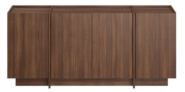 Komoda u dekoru oraha s rupom za kabele u tamnoj prirodnoj boji 180x80x45 cm Dorma – Kalune Design