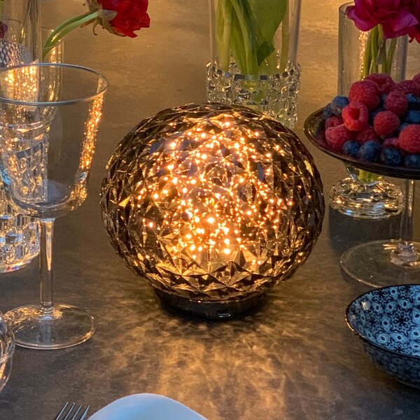 Stolne Lampa Kartell, Mini Planet, prigušiv, Sivo, Dnevna soba, Plastika, Dizajn