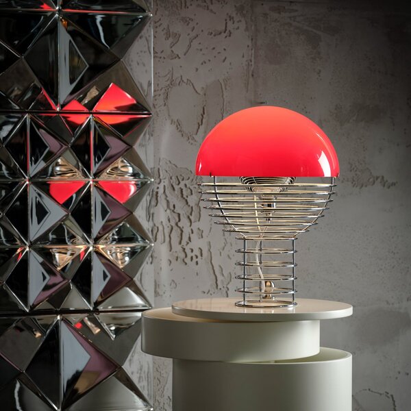 Stolne Lampa Verpan, Wire Small, Metalik, Dnevna soba, Metal, Dizajn