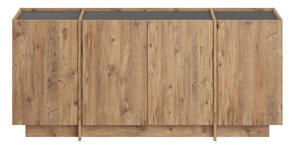 Komoda u dekoru bora s rupom za kabele u prirodnoj boji 180x80x45 cm Dorma – Kalune Design
