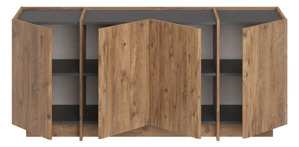 Komoda u dekoru bora s rupom za kabele u prirodnoj boji 180x80x45 cm Dorma – Kalune Design