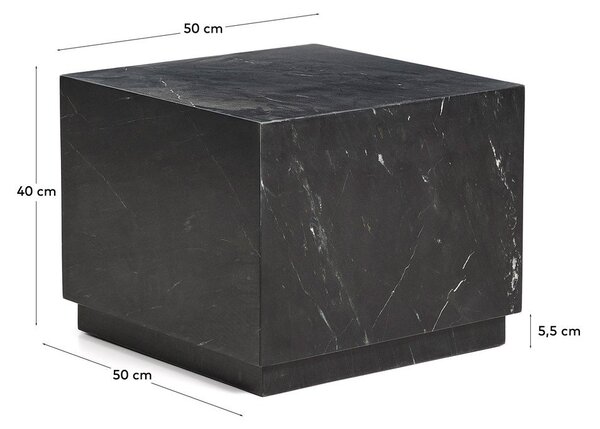 Mramorni pomoćni stol 50x50 cm Sorein – Kave Home