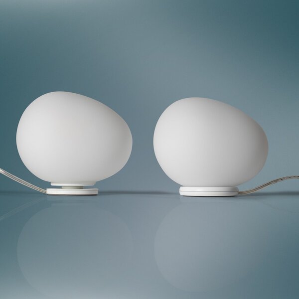Stolne Lampa Foscarini, Gregg piccola, prigušiv, Bijela, Dnevna soba, Staklo, Dizajn