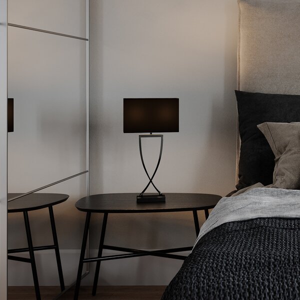 Stolne Lampa By Rydéns, Omega, Metalik, Dnevna soba, Tkanina / tekstil, Moderan