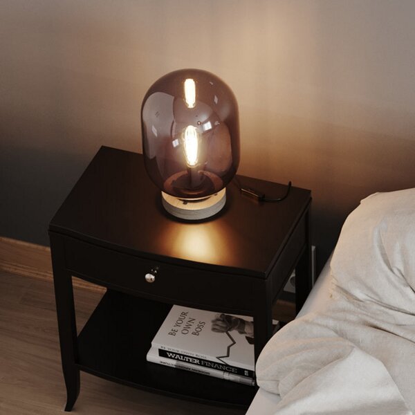 Stolne Lampa By Rydéns, Leola, Sivo, Dnevna soba, Staklo