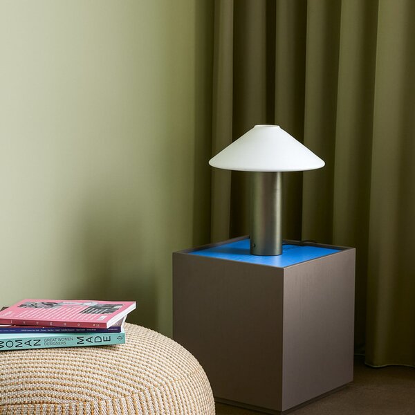 Stolne Lampa Hübsch, Orbit, prigušiv, Zelena, Dnevna soba, Metal, Dizajn