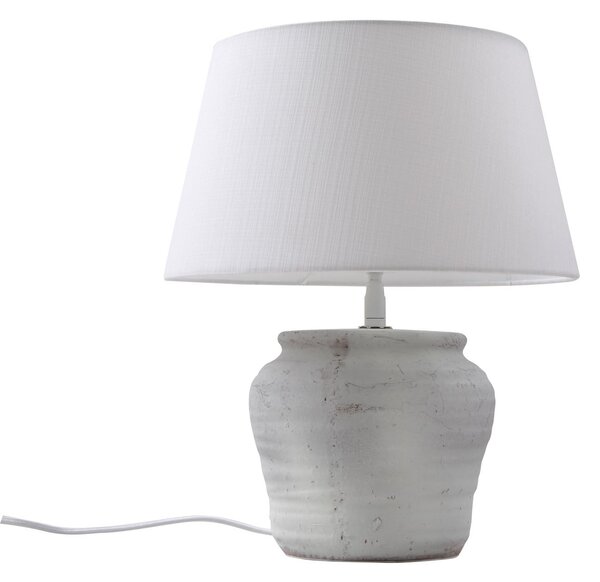 Stolne Lampa Lindby, Aelith, Bijela, Dnevna soba, Keramika, Seoska kuća / rustikalni