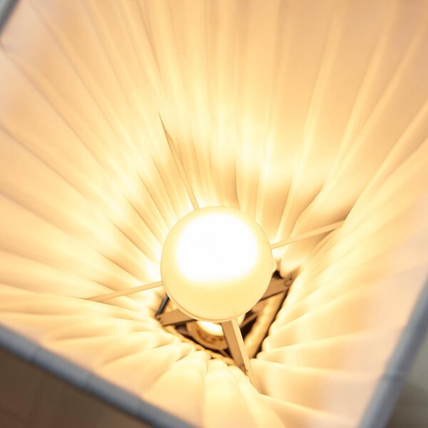 Podne Lampa Lindby, Janno, Bijela, Dnevna soba, Tkanina / tekstil, Moderan