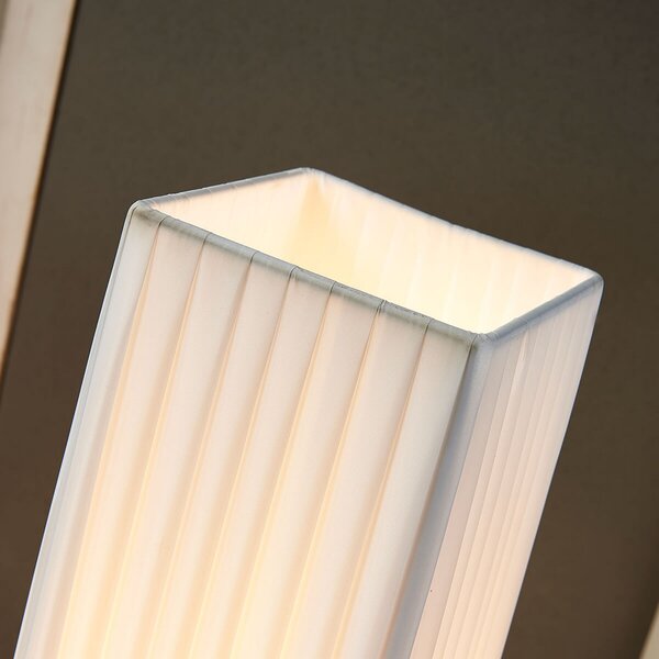 Podne Lampa Lindby, Janno, Bijela, Dnevna soba, Tkanina / tekstil, Moderan